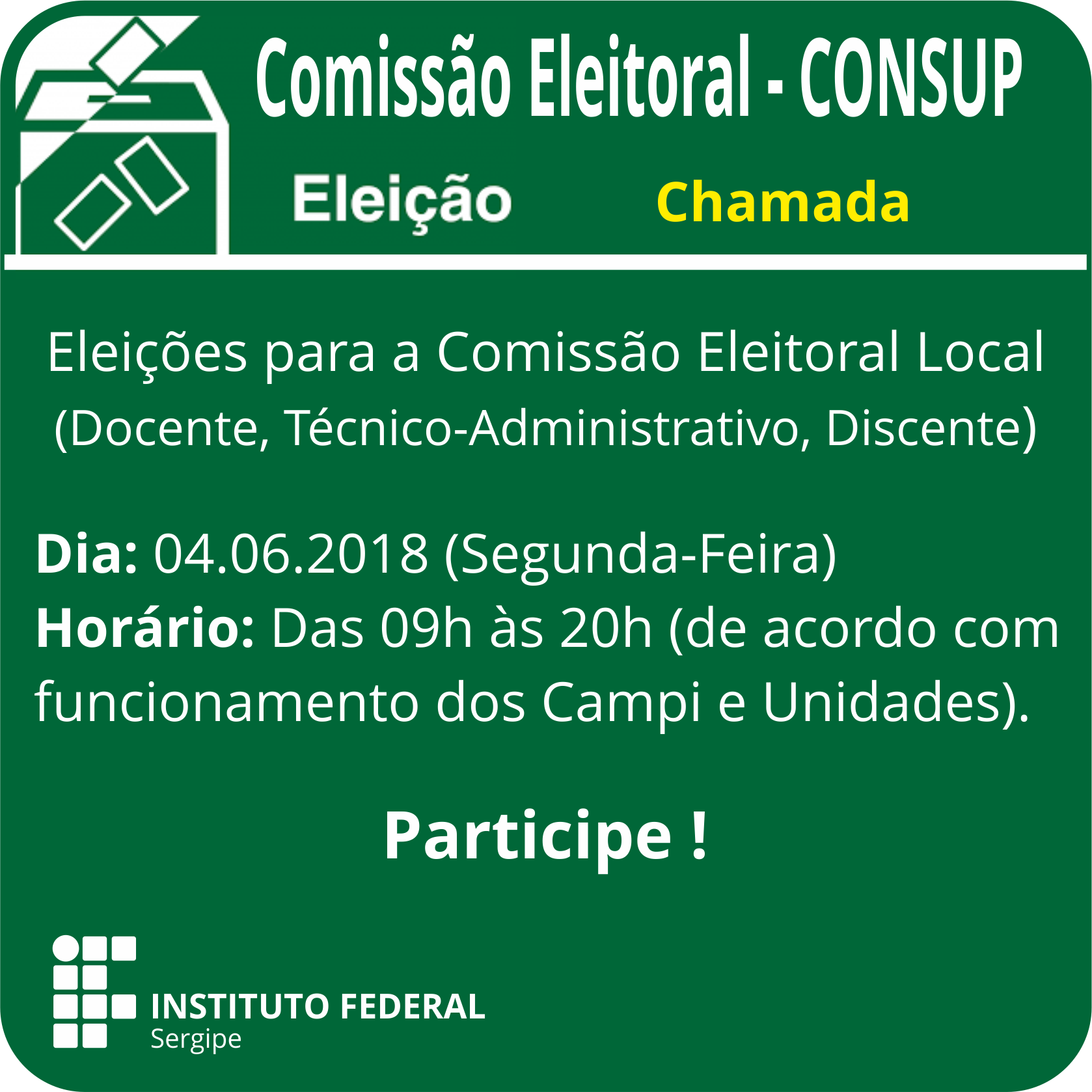 Chamada Eleições