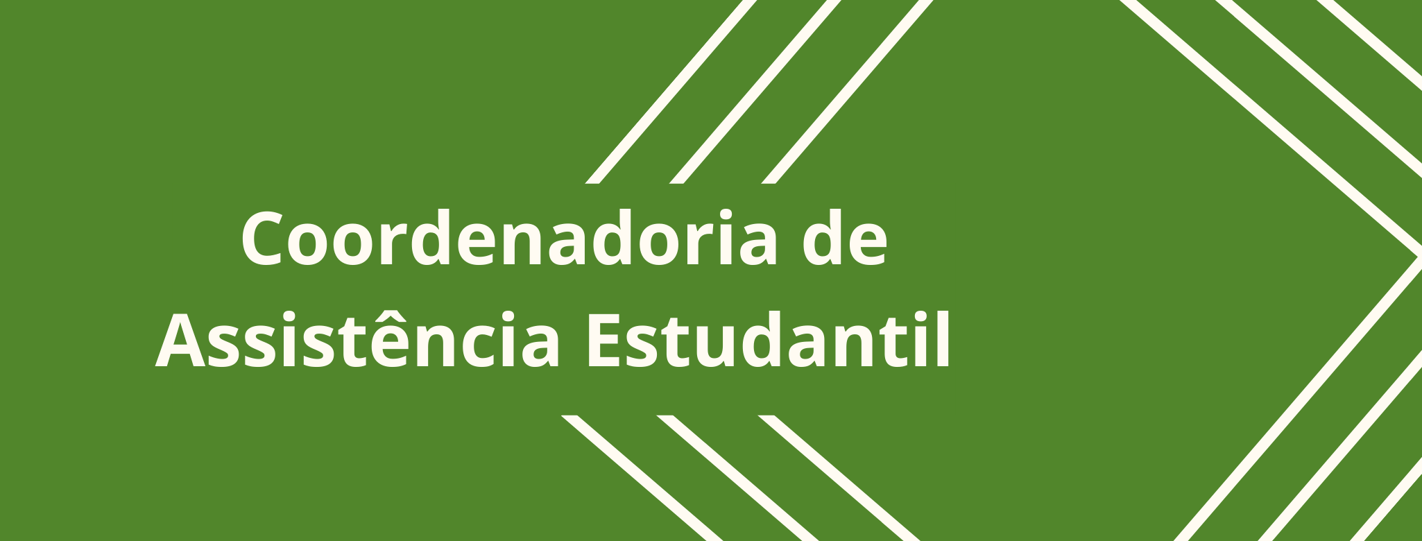 Coordenadoria de assistência estudantil