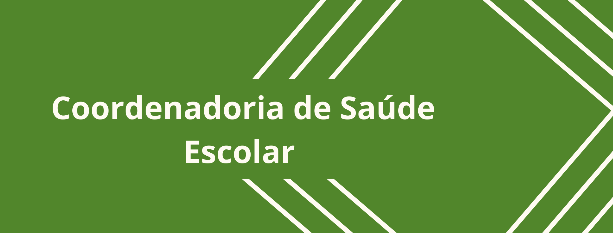 Coordenadoria de saúde escolar