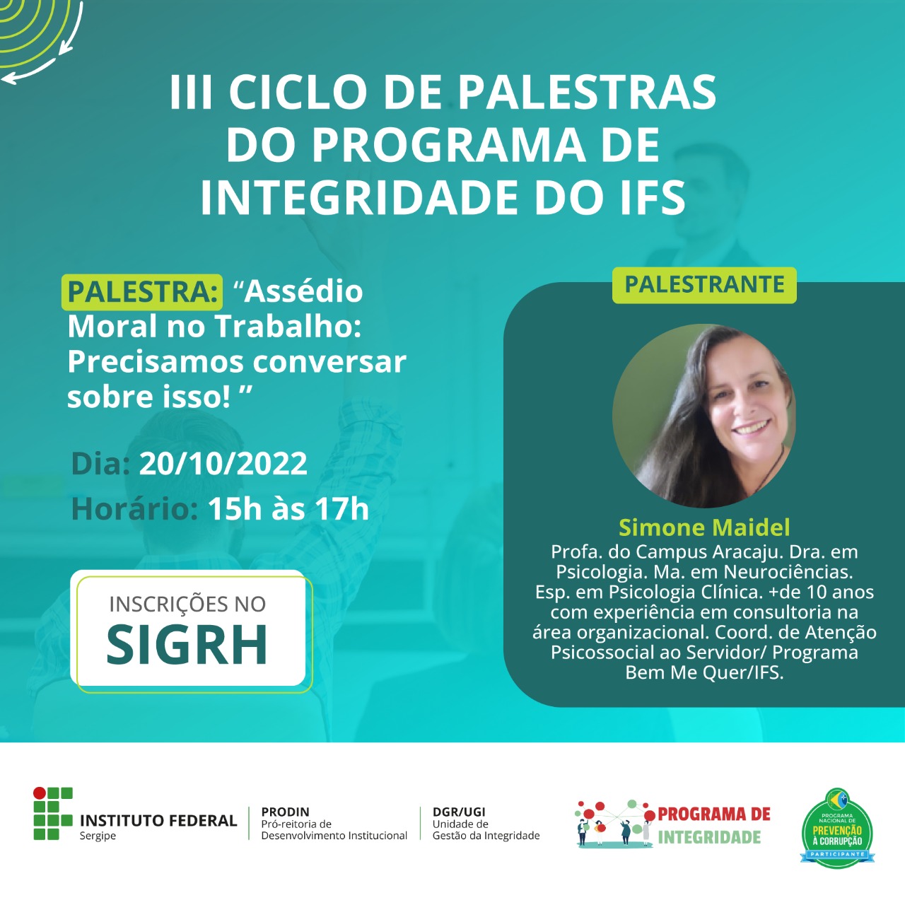 Palestras integridade 2