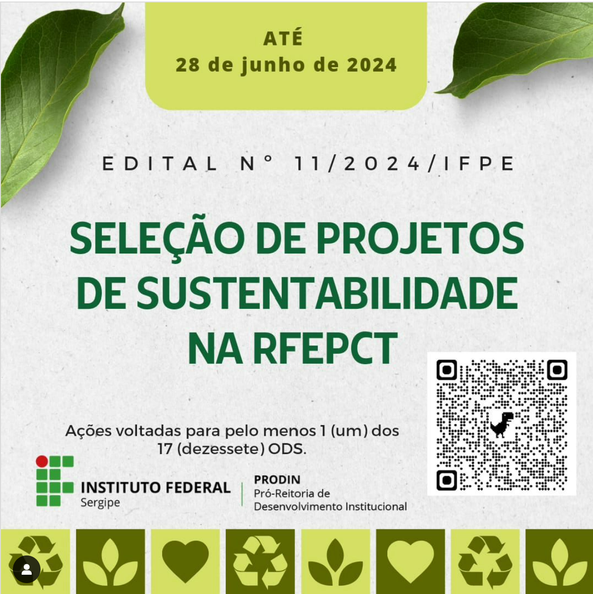 EDITAL SELECAO DE PROJETOS SUSTENTABILIDADE