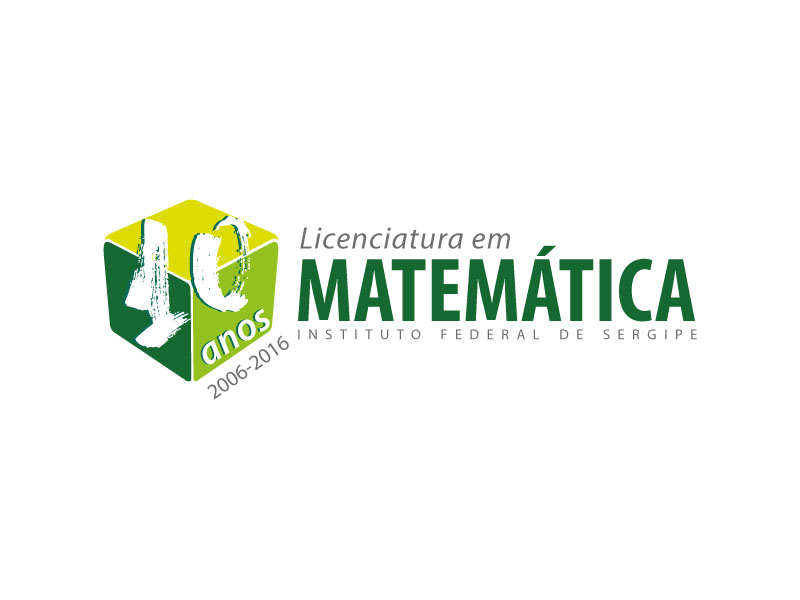 Logo matemtica 10 anos com data no cubo 800x600