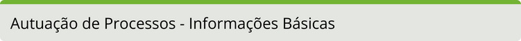 Autuação de Processos Informações Básicas